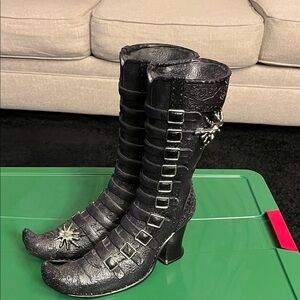 Halloween decor witches boots